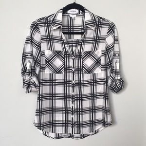 Express Portofino Button Down Blouse